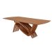 Mesa de Jantar Retangular com Tampo Madeira Grazzia Imbuia 240 cm