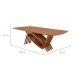 Mesa de Jantar Retangular com Tampo Madeira Grazzia Imbuia 240 cm