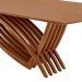 Mesa de Jantar Retangular com Tampo Madeira Grazzia Imbuia 240 cm