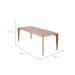 Mesa de Jantar Retangular com Tampo de MDF Canela Harmony Natural 219 cm