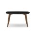 Mesa de Jantar Retangular com Tampo de MDF Florencia Preto e Amêndoa 135 cm