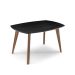 Mesa de Jantar Retangular com Tampo de MDF Florencia Preto e Amêndoa 135 cm