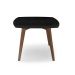 Mesa de Jantar Retangular com Tampo de MDF Florencia Preto e Amêndoa 170 cm