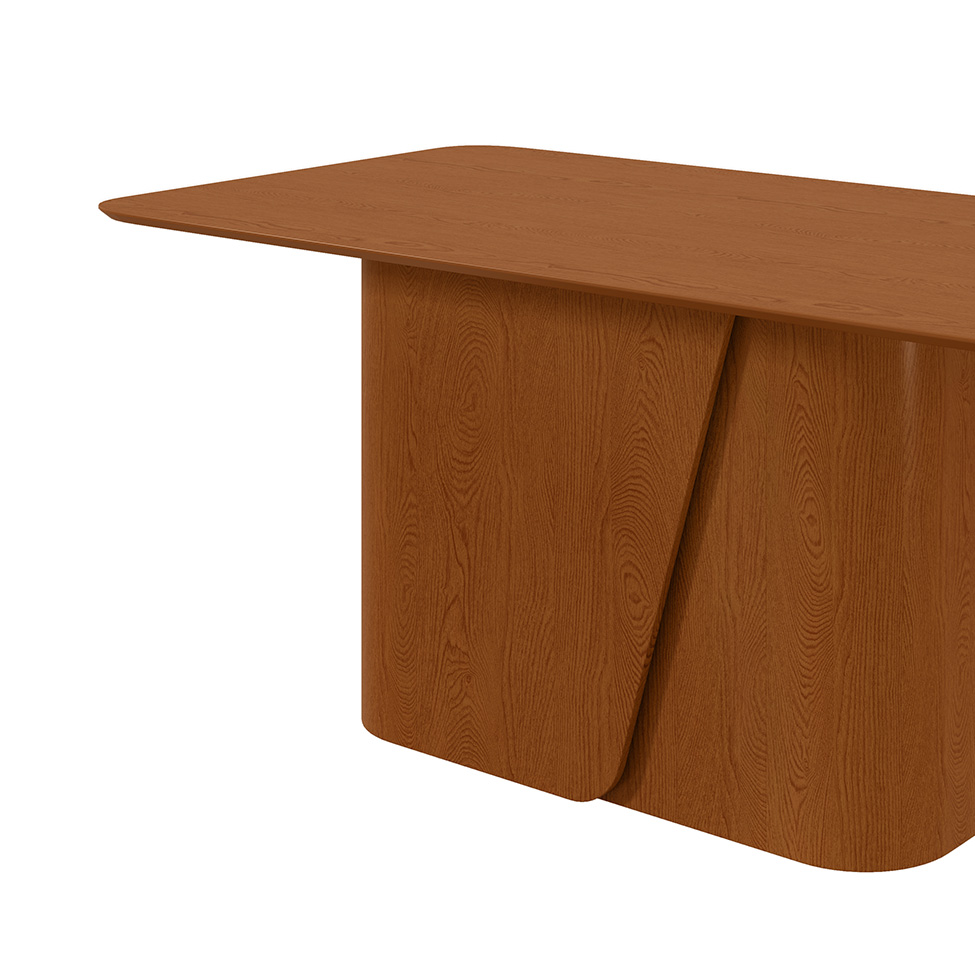 Mesa de Jantar Retangular com Tampo de MDF Luar Frassino 170 cm