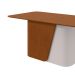 Mesa de Jantar Retangular com Tampo de MDF Luar Frassino e Off White 170 cm