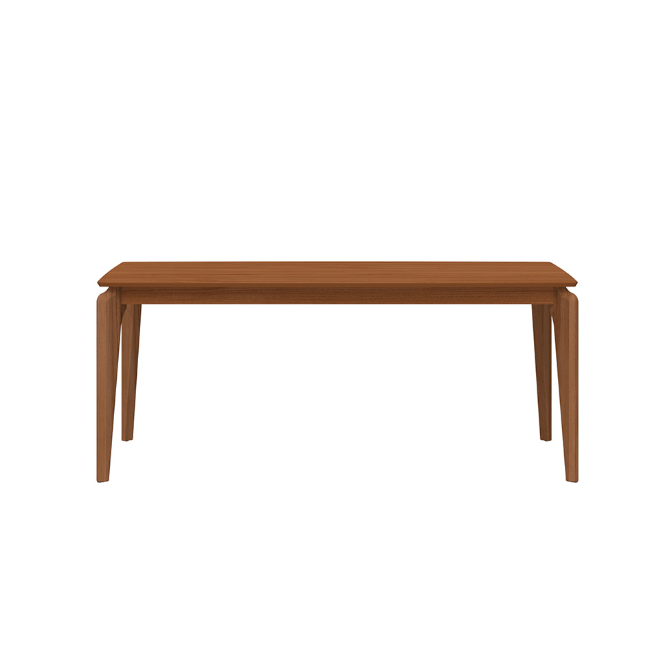 Mesa de Jantar Retangular com Tampo de MDF Natural Lauren Canela 182 cm