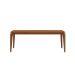 Mesa de Jantar Retangular com Tampo de MDF Natural Lauren Canela 208 cm
