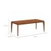Mesa de Jantar Retangular com Tampo de MDF Natural Lauren Canela 208 cm