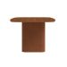 Mesa de Jantar Retangular com Tampo de MDF Off White Lintz Caramelo e Canela 219 cm