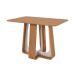 Mesa de Jantar Retangular com Tampo de MDF Sintonia Amêndoa e Off White 120 cm