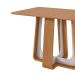 Mesa de Jantar Retangular com Tampo de MDF Sintonia Amêndoa e Off White 120 cm