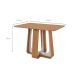Mesa de Jantar Retangular com Tampo de MDF Sintonia Amêndoa e Off White 120 cm