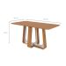 Mesa de Jantar Retangular com Tampo de MDF Sintonia Amêndoa e Off White 170 cm