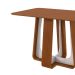 Mesa de Jantar Retangular com Tampo de MDF Sintonia Frassino e Off White 120 cm
