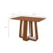 Mesa de Jantar Retangular com Tampo de MDF Sintonia Frassino e Off White 120 cm