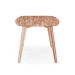 Mesa de Jantar Retangular com Tampo de Madeira Maciça Palmira Marrom Claro 150 cm