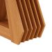 Mesa de Jantar Retangular com Tampo de Vidro Agata Off White e Nature 130 cm