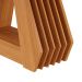 Mesa de Jantar Retangular com Tampo de Vidro Agata Off White e Nature 180 cm