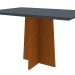 Mesa de Jantar Retangular com Tampo de Vidro Ana Cinza e Ype 120 cm