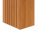 Mesa de Jantar Retangular com Tampo de Vidro Ana Off White e Nature 130 cm