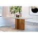 Mesa de Jantar Retangular com Tampo de Vidro Ane Imbuia e Off White