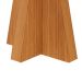Mesa de Jantar Retangular com Tampo de Vidro Maite Off White e Nature 160 cm