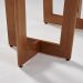 Mesa de Jantar Retangular com Tampo de Vidro Off White Badem Mel 160 cm