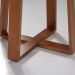 Mesa de Jantar Retangular com Tampo de Vidro Off White Isis Mel 120 cm