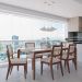 Mesa de Jantar Retangular com Tampo de Vidro Off White Lauren Natural 182 cm