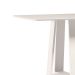 Mesa de Jantar Retangular com Tampo de Vidro Rubi Off White 120 cm