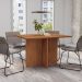 Mesa de Jantar Retangular com Tampo em MDF Paris Cedro 120 cm