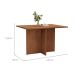 Mesa de Jantar Retangular com Tampo em MDF Paris Cedro 120 cm