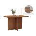 Mesa de Jantar Retangular com Tampo em MDF Paris Cedro 120 cm