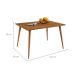 Mesa de Jantar Retangular com Tampo em MDF Veneza Cedro 120 cm
