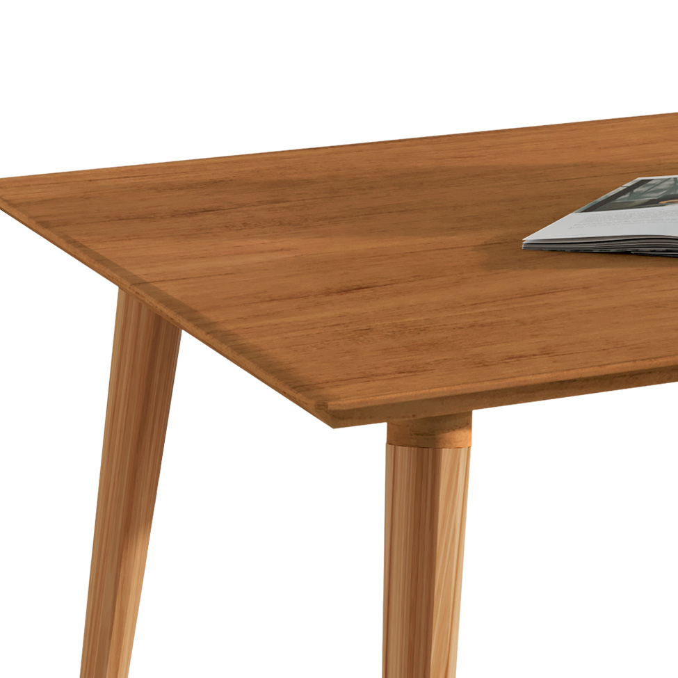 Mesa de Jantar Retangular com Tampo em MDF Veneza Cedro 160 cm