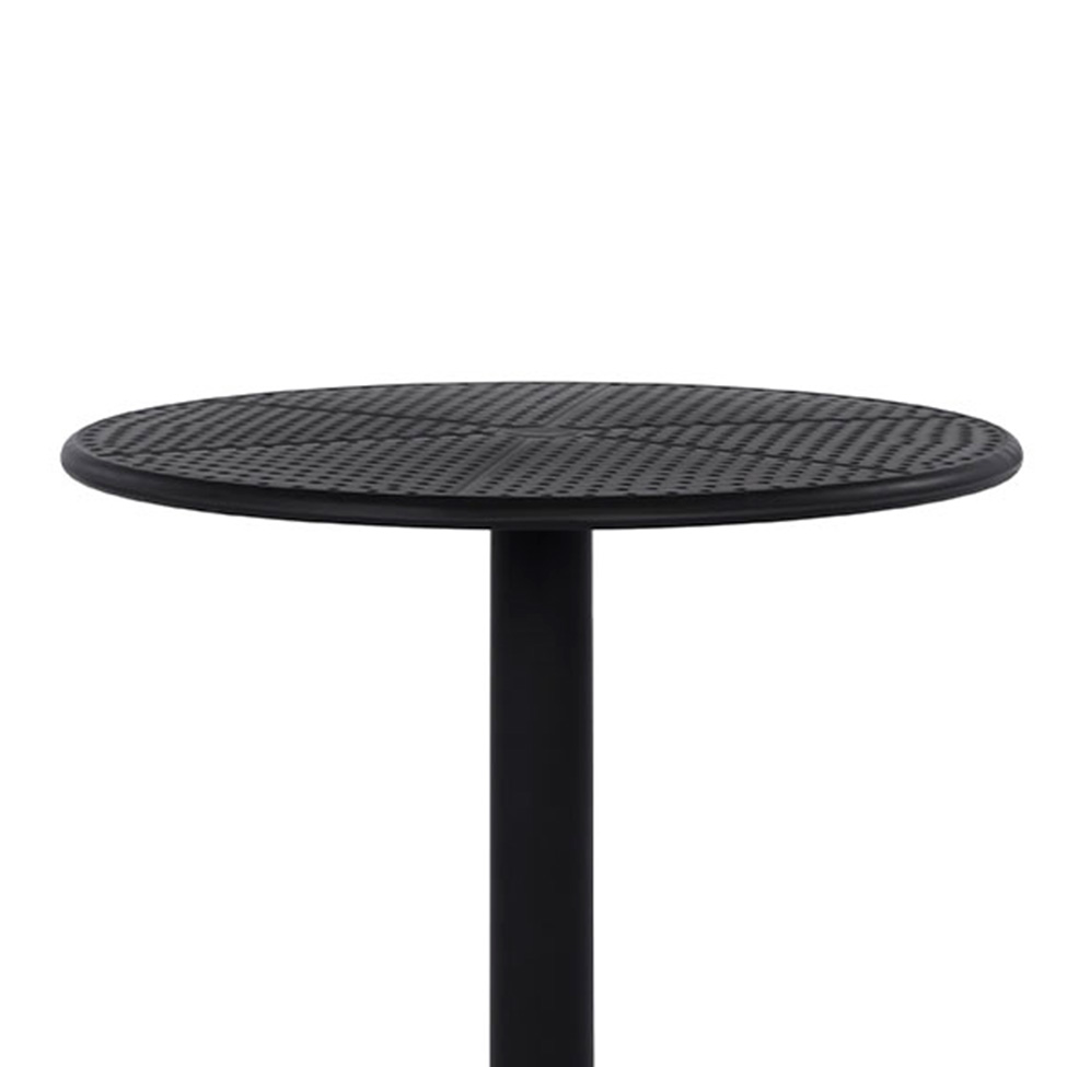 Mesa de Jardim Redonda Drops Preta 60 cm