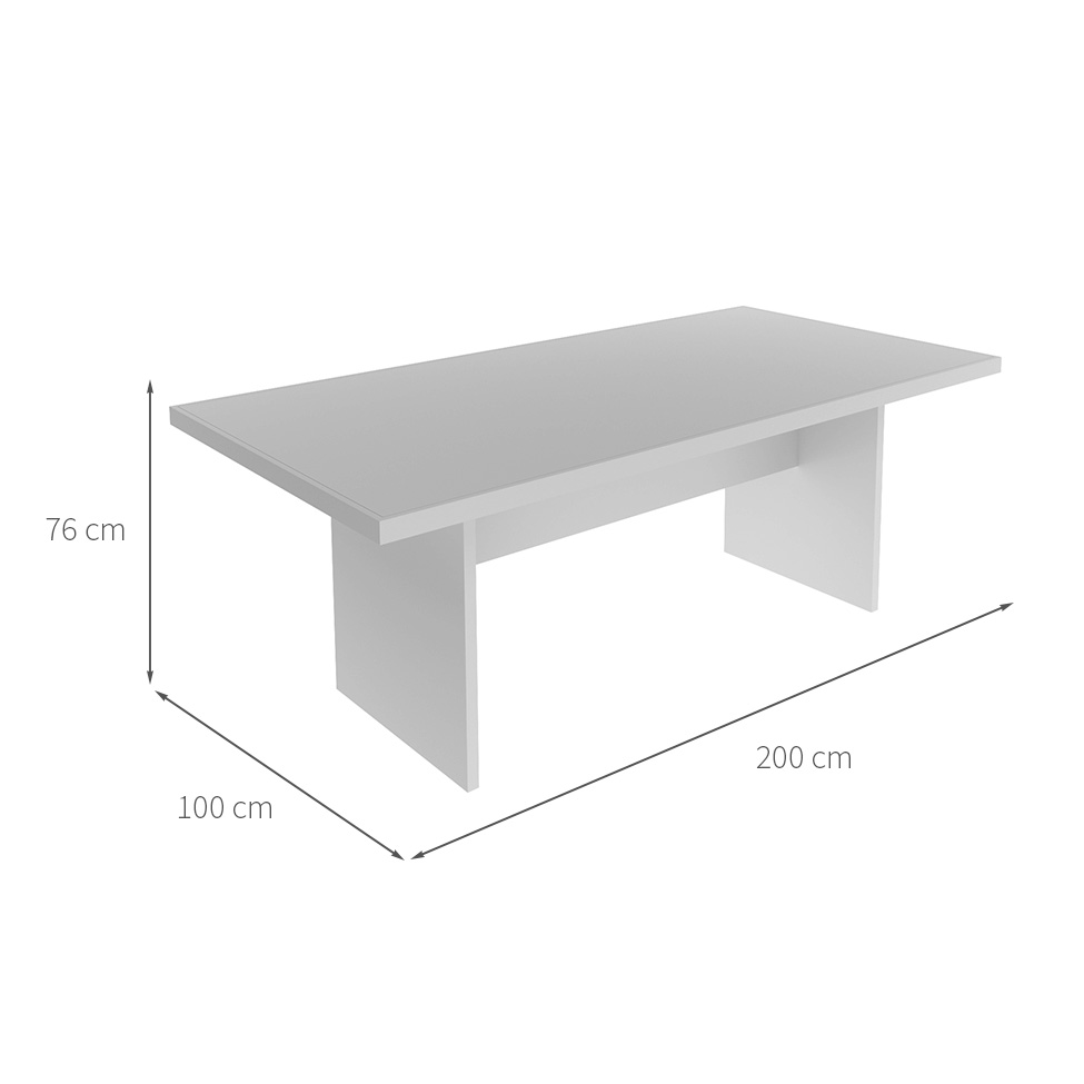 Mesa de Reunião Cale Branca