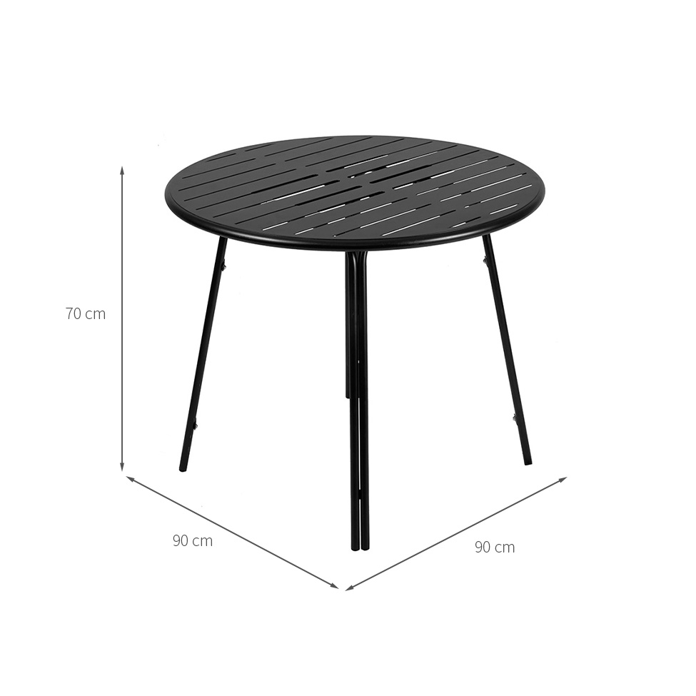 Mesa para Área Externa Redonda Bora Preta
