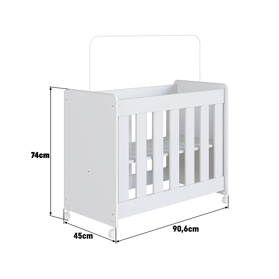 Mini Berço Multifuncional Beni Branco