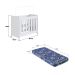Mini Berço Multifuncional com Colchão Beni D18 Branco
