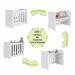 Mini Berço Multifuncional com Colchão Beni D18 Branco