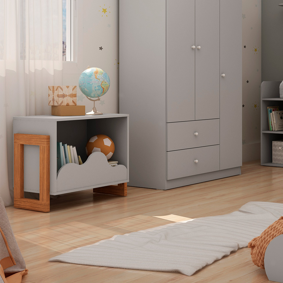 Nicho Infantil Nuvem 100% MDF Fendi