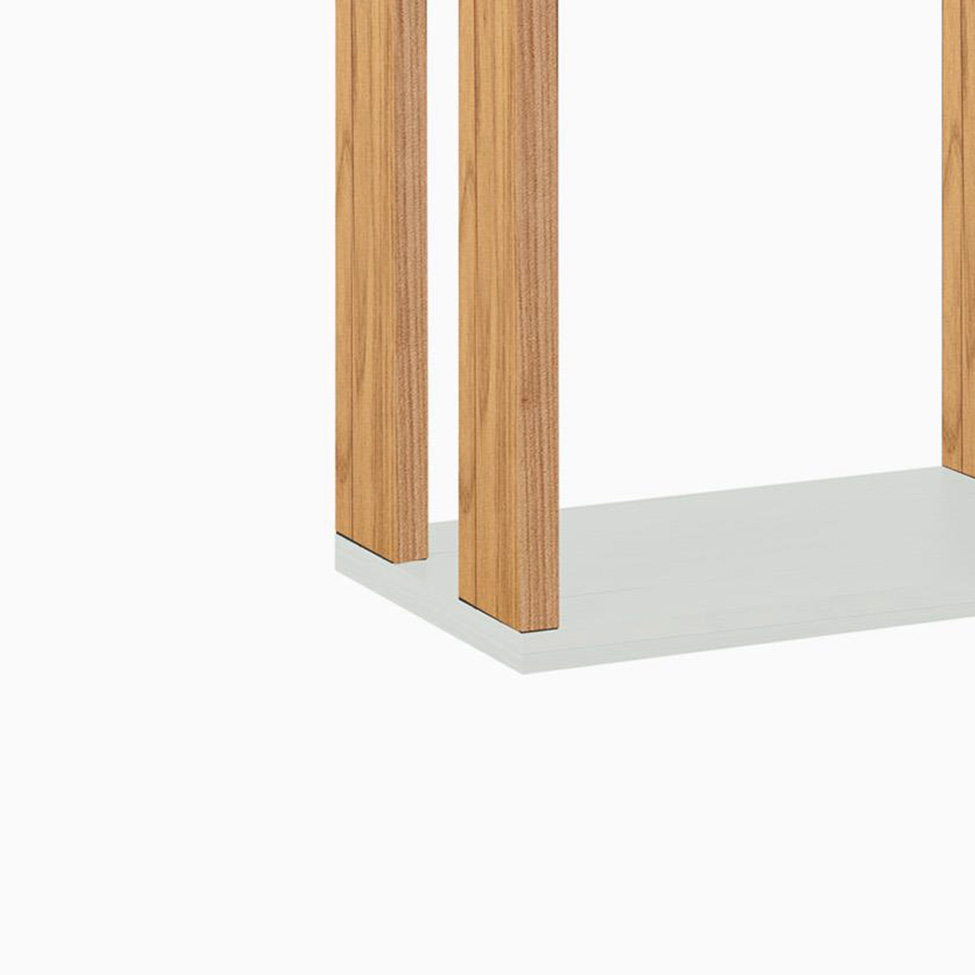 Nicho Quadrado Lanes 100% MDF Off White e Freijó