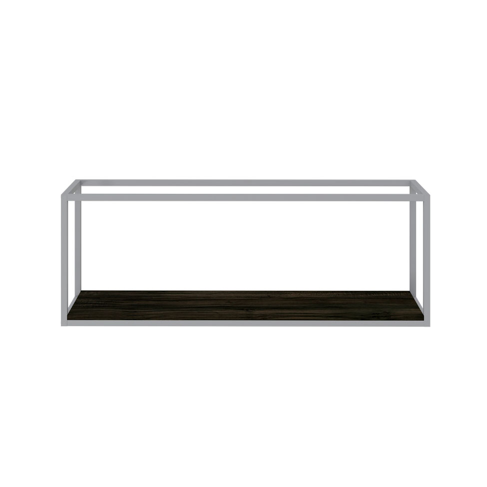 Nicho Studio Carvalho Dark e Branco 120 cm