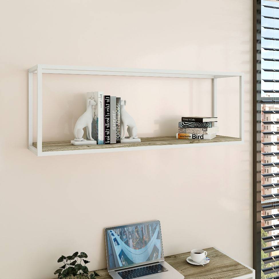 Nicho Studio Carvalho e Branco 120 cm