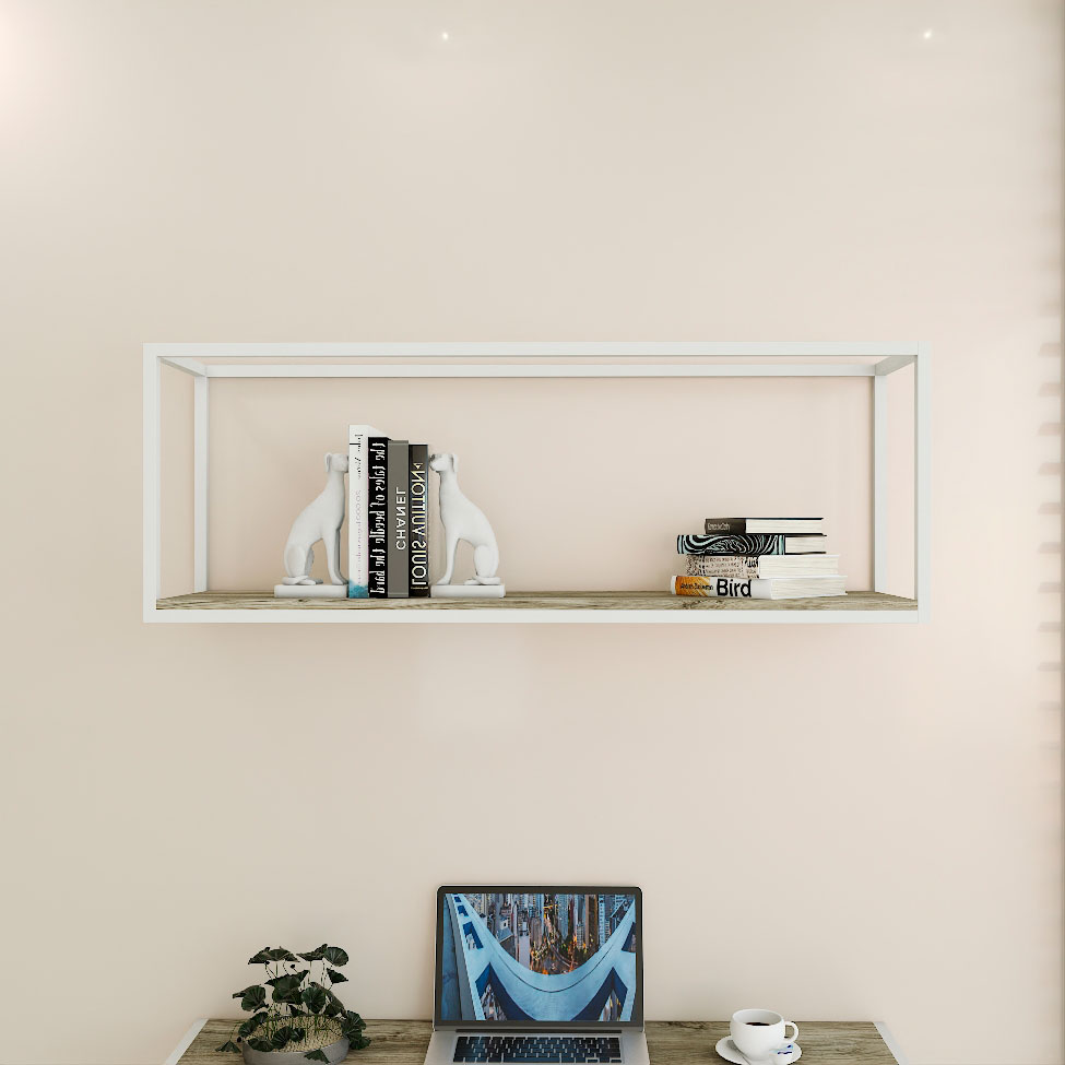 Nicho Studio Carvalho e Branco 120 cm