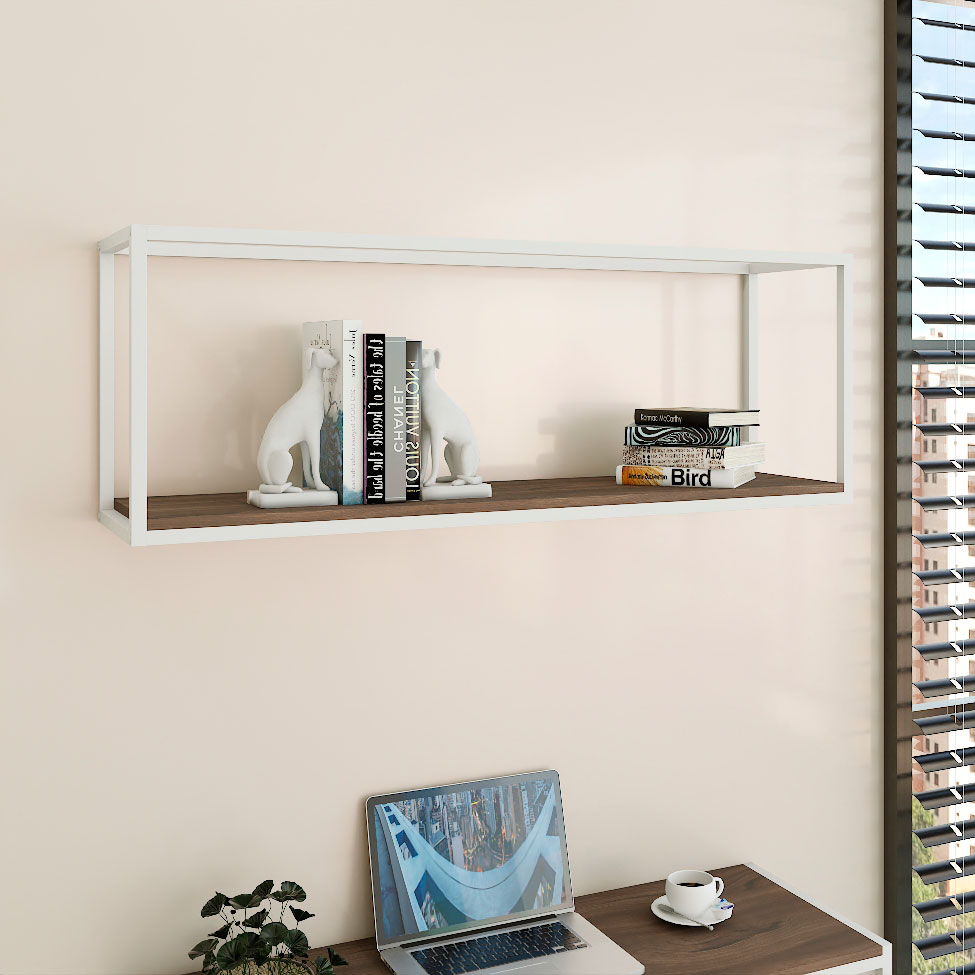 Nicho Studio Nogal e Branco 120 cm