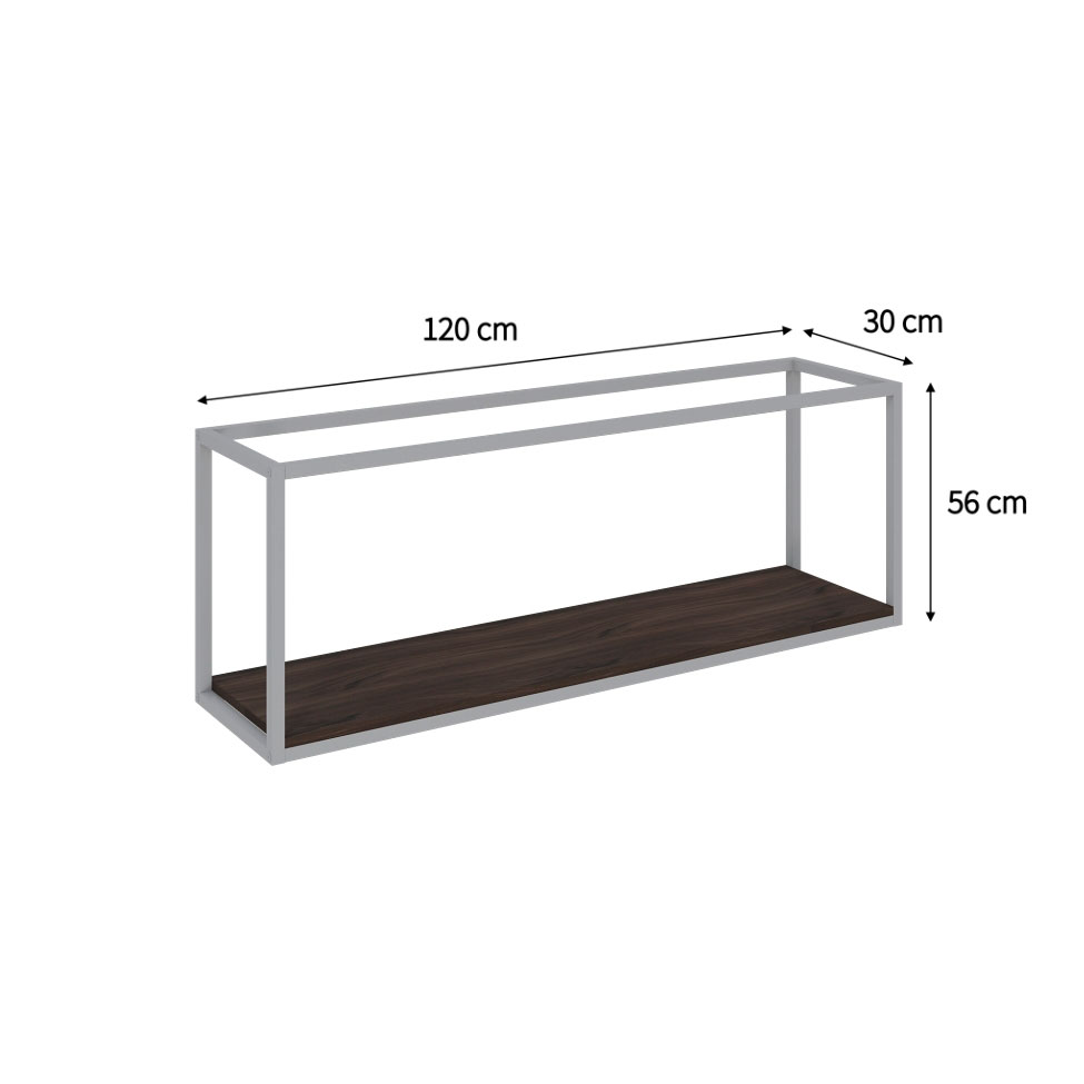 Nicho Studio Nogal e Branco 120 cm