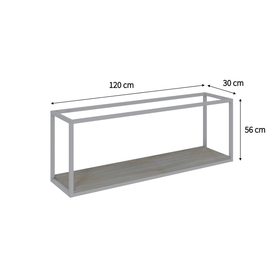 Nicho Studio Snow e Branco 120 cm