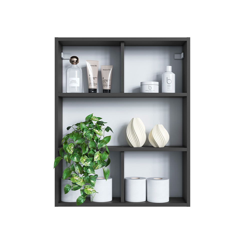 Nicho para Banheiro Grace Grafite